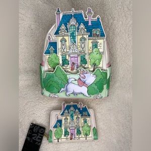 Loungefly The Aristocats Marie House Mini Backpack & Wallet Set
